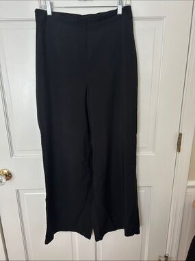 Rachel Zoe Black Wide-Leg Flowy Pants -  M